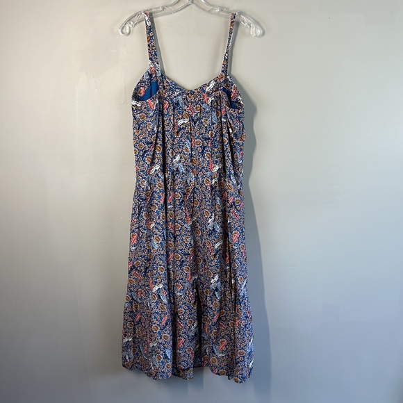 NWT Knox Rose Off The Coast Floral Tiered Boho Midi Sundress Size Large - Picture 3 of 16